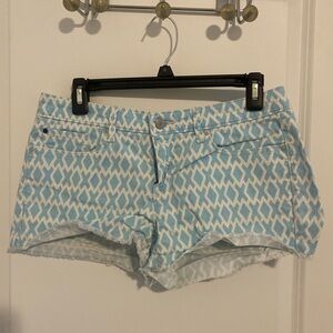 Stylish Blue and White Women Shorts